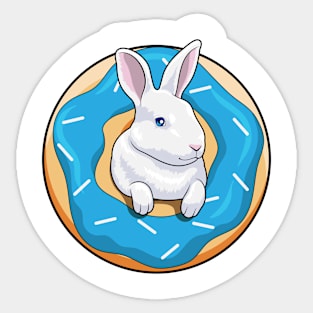 Rabbit with Donut Sticker